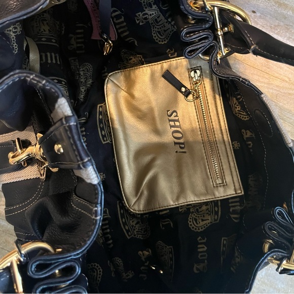 Juicy Couture Vintage Y2K Black Leather Handbag - Picture 10 of 16